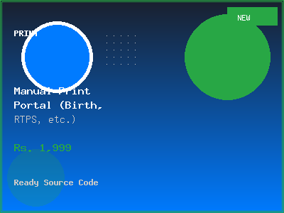 Manual Print Portal (Birth, RTPS, etc.)