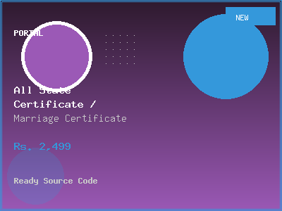 All State Certificate / Marriage Certificate Portal